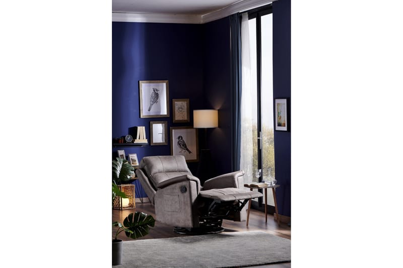 Mereenie Reclinerlenestol - Grå - Møbler - Stoler - Lenestoler - Recliner