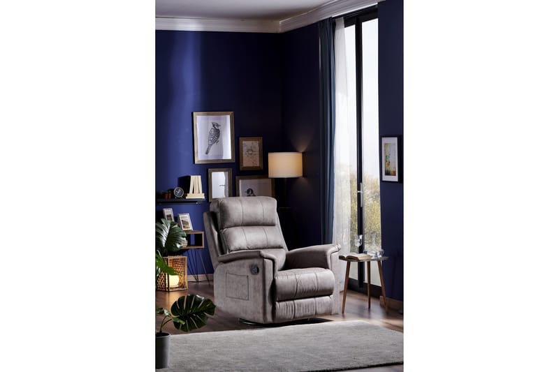 Mereenie Reclinerlenestol - Grå - Møbler - Stoler - Lenestoler - Recliner