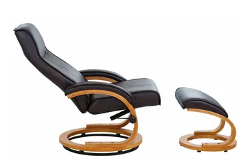 Pasha Reclinerlenestol Lær - Grå - Møbler - Stoler - Lenestoler - Recliner