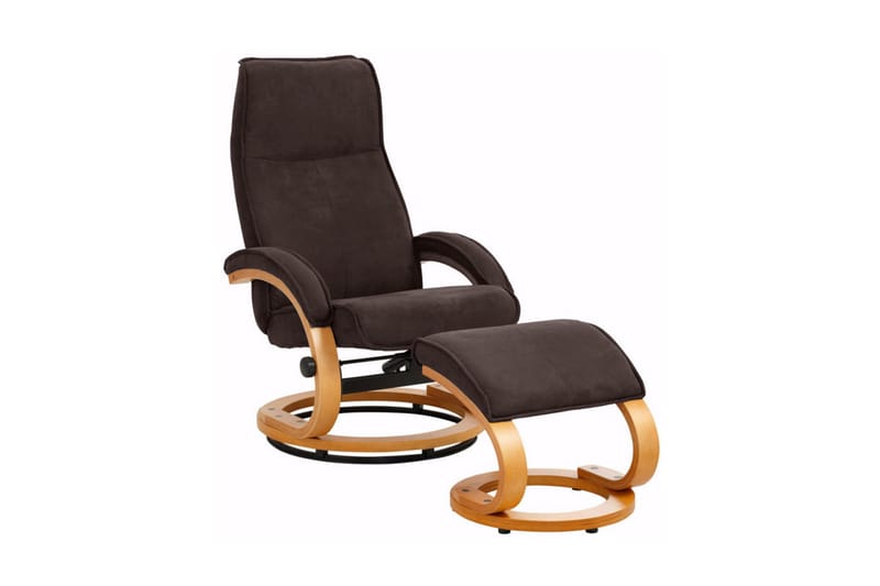 Pasha Reclinerlenestol Microfiber - Brun/Tre - Møbler - Stoler - Lenestoler - Recliner