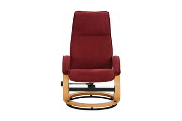 Pasha Reclinerlenestol Microfiber - Rød|Tre - Møbler - Stoler - Lenestoler - Recliner