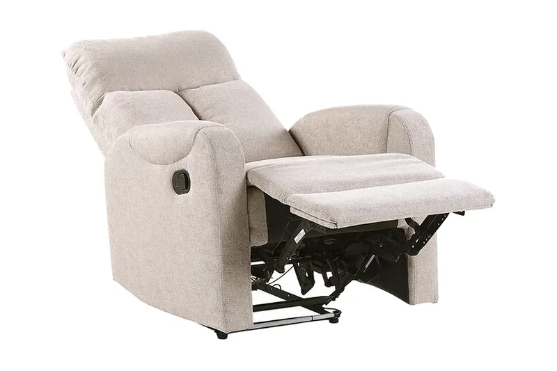 Rautela Lenestol LED-belysning + USB-port - Beige - Møbler - Stoler - Lenestoler - Recliner
