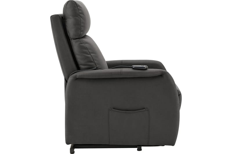 Reclinerlenestol Abborr - Stoff/Antrasitt - Recliner