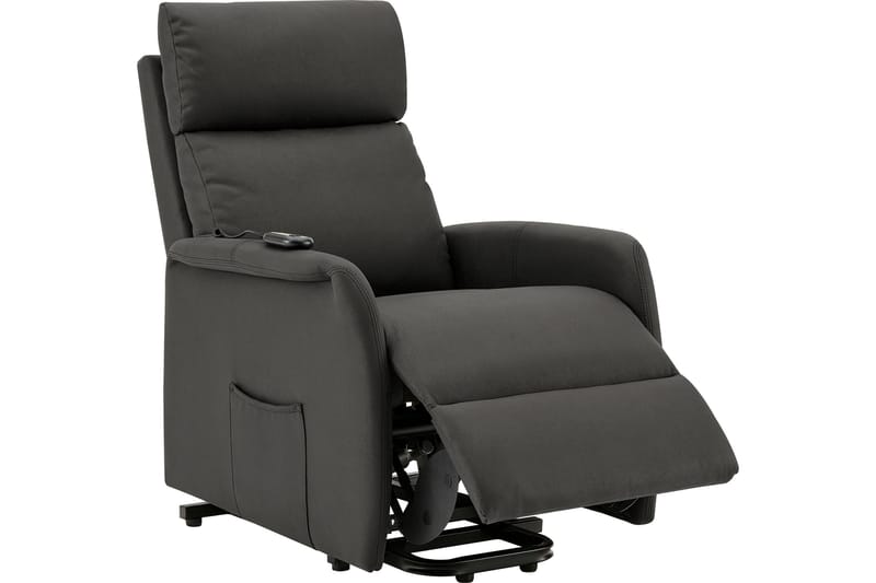 Reclinerlenestol Abborr - Stoff/Antrasitt - Recliner