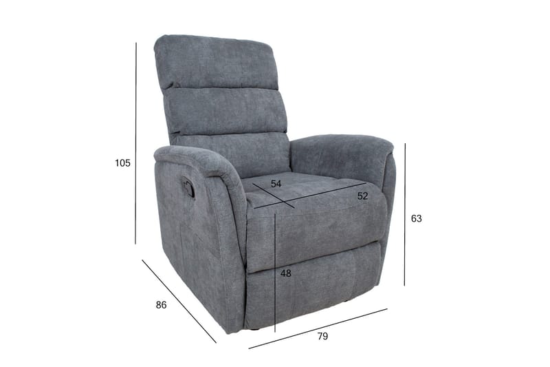 Reclinerlenestol Barclay Grå - Recliner