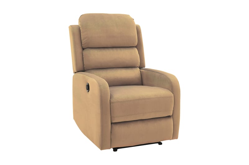 Reclinerlenestol Redlica Elektrisk - Fløyel/Beige - Fløyelslenestol - Recliner