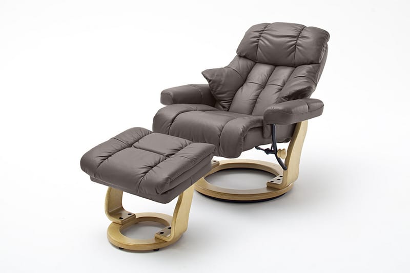 Reclinerlenestol Pelzer - Brun - Recliner - Skinnlenestol