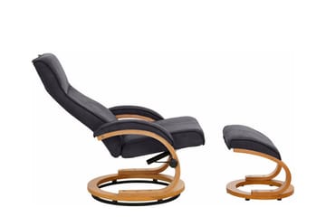 Reclinerstol Loft24 Pasha reclinerstol mikrofiber Grå - Møbler - Stoler - Lenestoler - Recliner