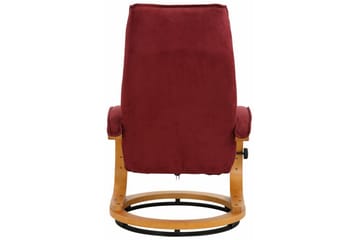 Reclinerstol Loft24 Pasha reclinerstol i mikrofiber Röd - Møbler - Stoler - Lenestoler - Recliner