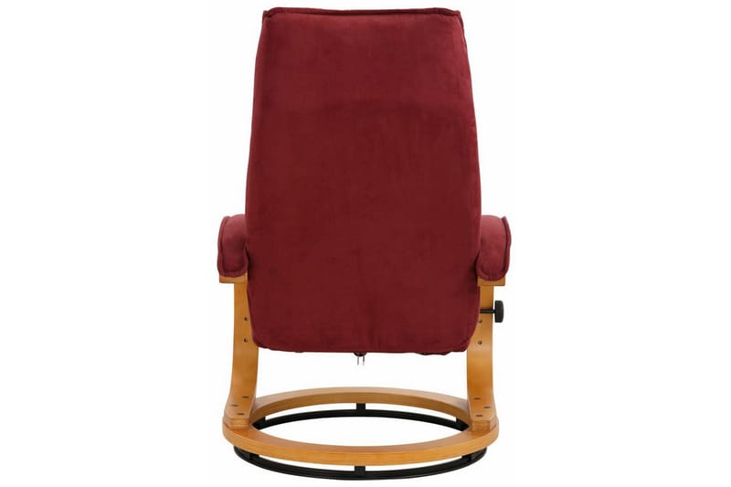 Reclinerstol Loft24 Pasha reclinerstol i mikrofiber Röd - Møbler - Stoler - Lenestoler - Recliner