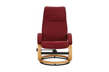 Reclinerstol Loft24 Pasha reclinerstol i mikrofiber Röd - Møbler - Stoler - Lenestoler - Recliner