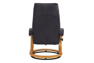 Reclinerstol Loft24 Pasha reclinerstol mikrofiber Grå - Møbler - Stoler - Lenestoler - Recliner