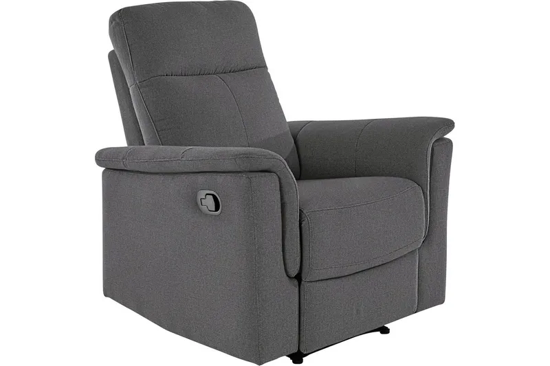 Recliner Southbrook Antrasitt, Stoff/tre/metall, Manuell hvilestol, Antrasitt, Stoff/tre/metall, Manuell hvilestol