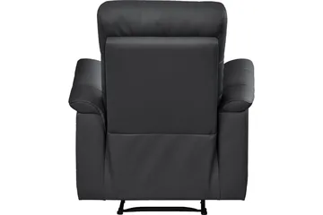 Recliner Southbrook Svart, Ekte skinn/PU/Tre/Metall, Elektrisk recliner - Svart, Ekte skinn/PU/Tre/Metall, Elektrisk recliner - Møbler - Stoler - Lenestoler - Recliner