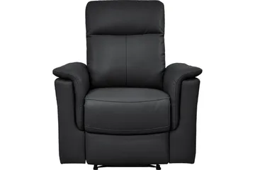 Recliner Southbrook Svart, Ekte skinn/PU/Tre/Metall, Elektrisk recliner - Svart, Ekte skinn/PU/Tre/Metall, Elektrisk recliner - Møbler - Stoler - Lenestoler - Recliner
