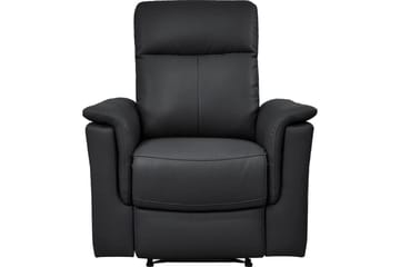 Recliner Southbrook Svart, Ekte skinn/PU/Tre/Metall, Elektrisk recliner - Svart, Ekte skinn/PU/Tre/Metall, Elektrisk recliner - Møbler - Stoler - Lenestoler - Recliner