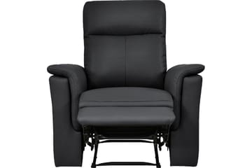 Recliner Southbrook Svart, Ekte skinn/PU/Tre/Metall, Elektrisk recliner - Svart, Ekte skinn/PU/Tre/Metall, Elektrisk recliner - Møbler - Stoler - Lenestoler - Recliner