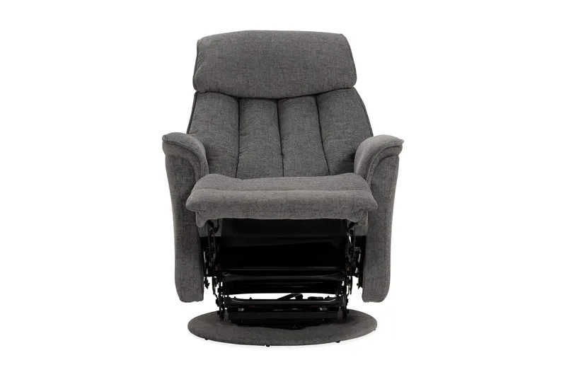 Umeå Lenestol Snurr & Gyng - Stoff Grå - Møbler - Stoler - Lenestoler - Recliner