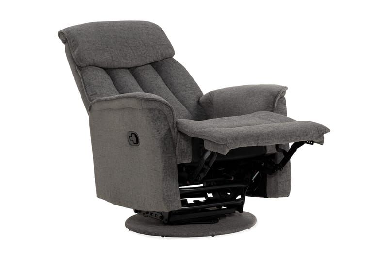 Umeå Lenestol Snurr & Gyng - Stoff Grå - Møbler - Stoler - Lenestoler - Recliner