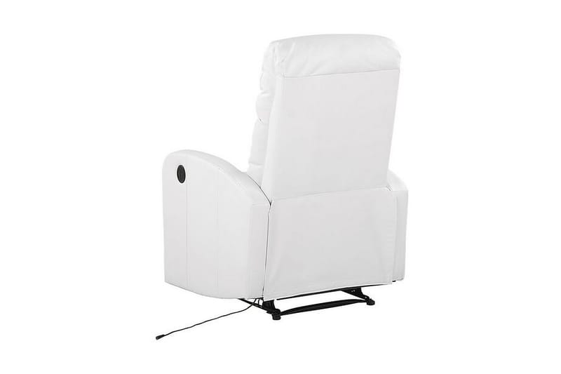 Virrat Lenestol LED-belysning + USB-port - Hvit - Møbler - Stoler - Lenestoler - Recliner