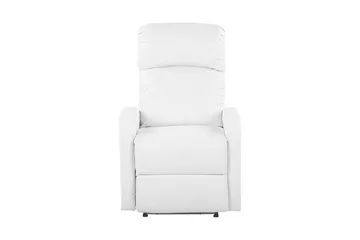 Virrat Lenestol LED-belysning + USB-port - Hvit - Møbler - Stoler - Lenestoler - Recliner