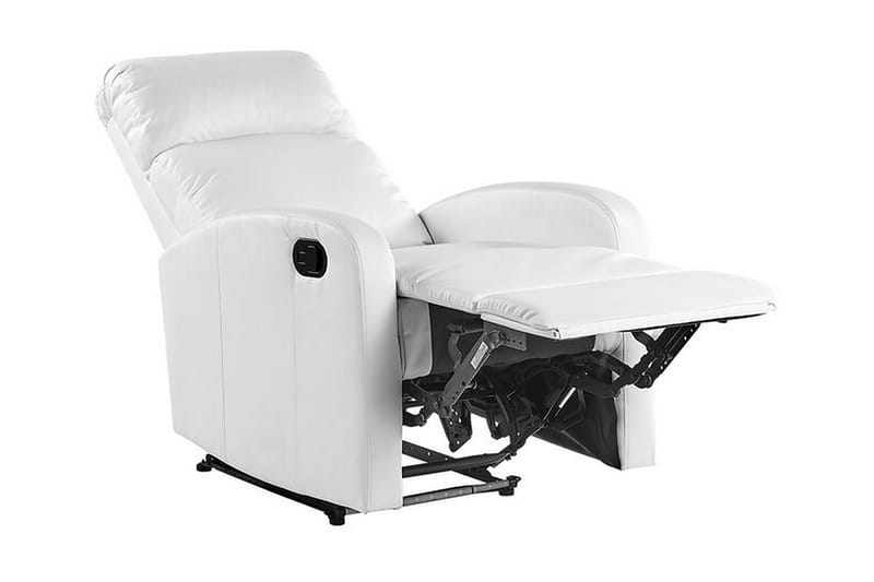 Virrat Lenestol LED-belysning + USB-port - Hvit - Møbler - Stoler - Lenestoler - Recliner