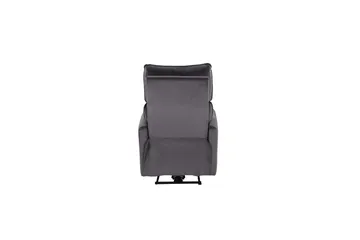 Recliner Pineto Antrasitt, Fløyel/Metall/Tre - Antrasitt, Fløyel/Metall/Tre - Møbler - Stoler - Lenestoler - Recliner