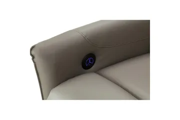 Recliner Pineto Lys grå, PU/metall/tre - Lys grå, PU/metall/tre - Møbler - Stoler - Lenestoler - Recliner