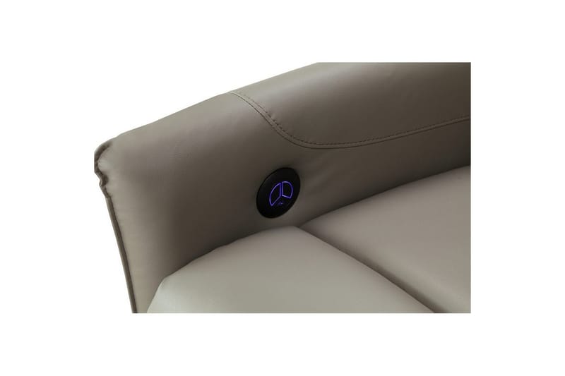 Recliner Pineto Lys grå, PU/metall/tre - Lys grå, PU/metall/tre - Møbler - Stoler - Lenestoler - Recliner