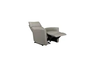 Recliner Pineto Lys grå, PU/metall/tre - Lys grå, PU/metall/tre - M øbler - Stoler - Lenestoler - Recliner