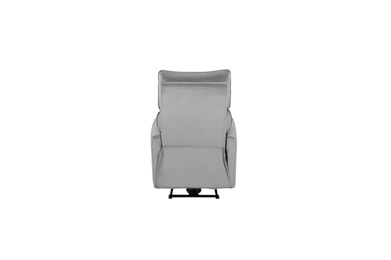Recliner Pineto Grå, Fløyel/Metall/Tre - Grå, Fløyel/Metall/Tre - Møbler - Stoler - Lenestoler - Recliner