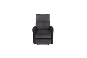 Recliner Pineto Antrasitt, Fløyel/Metall/Tre - Antrasitt, Fløyel/Metall/Tre - Møbler - Stoler - Lenestoler - Recliner