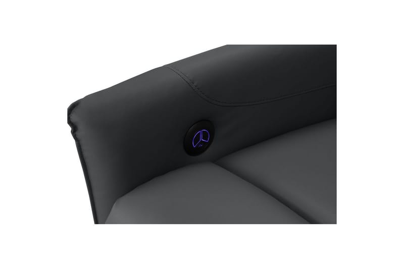 Recliner Pineto Svart, PU/metall/tre - Svart, PU/metall/tre - Møbler - Stoler - Lenestoler - Liggestol