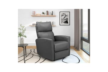 Recliner Pineto Antrasitt, PU/metall/tre - Antrasitt, PU/metall/tre - Møbler - Stoler - Lenestoler - Liggestol
