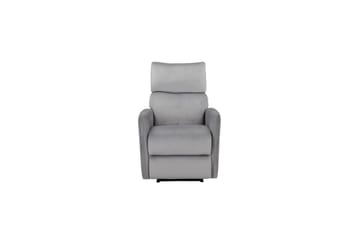 Recliner Pineto Grå, Fløyel/Metall/Tre - Grå, Fløyel/Metall/Tre - Møbler - Stoler - Lenestoler - Recliner