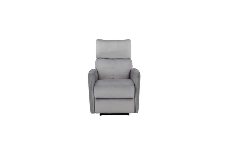 Recliner Pineto Grå, Fløyel/Metall/Tre - Grå, Fløyel/Metall/Tre - Møbler - Stoler - Lenestoler - Recliner