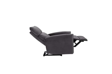 Recliner Pineto Antrasitt, Fløyel/Metall/Tre - Antrasitt, Fløyel/Metall/Tre - Møbler - Stoler - Lenestoler - Recliner