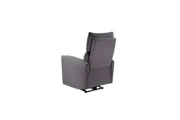 Recliner Pineto Antrasitt, Fløyel/Metall/Tre - Antrasitt, Fløyel/Metall/Tre - Møbler - Stoler - Lenestoler - Recliner