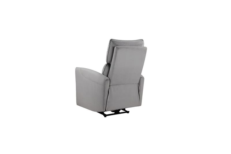 Recliner Pineto Grå, Fløyel/Metall/Tre - Grå, Fløyel/Metall/Tre - Møbler - Stoler - Lenestoler - Recliner