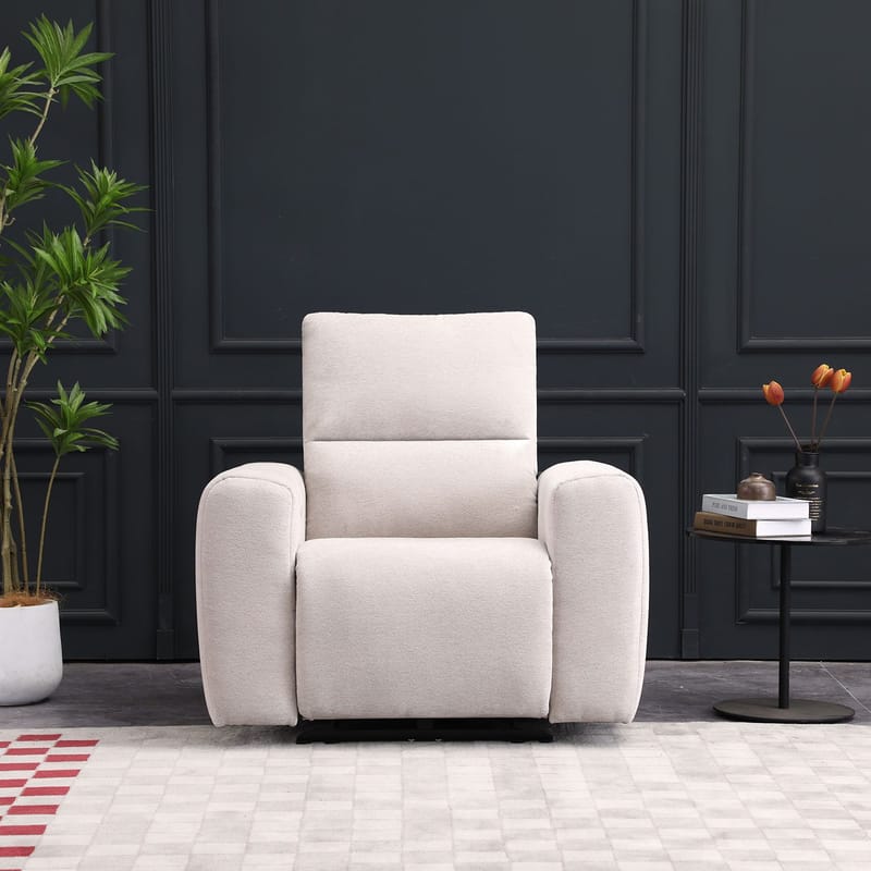 Reclinerlenestol Ödmark med elektrisk mekanisme - lys beige - Møbler - Stoler - Lenestoler - Recliner