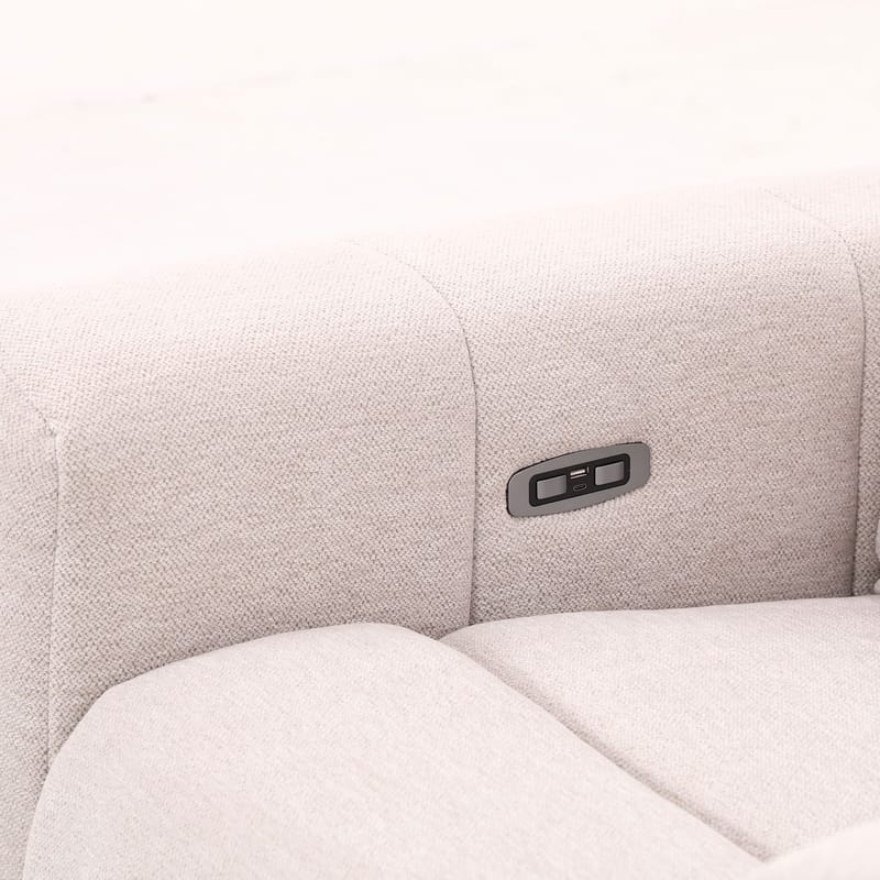 Reclinerlenestol Ödmark med elektrisk mekanisme - lys beige - Møbler - Stoler - Lenestoler - Recliner