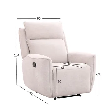 Reclinerlenestol Östvik med manuell mekanisme - beige - Møbler - Stoler - Lenestoler - Recliner