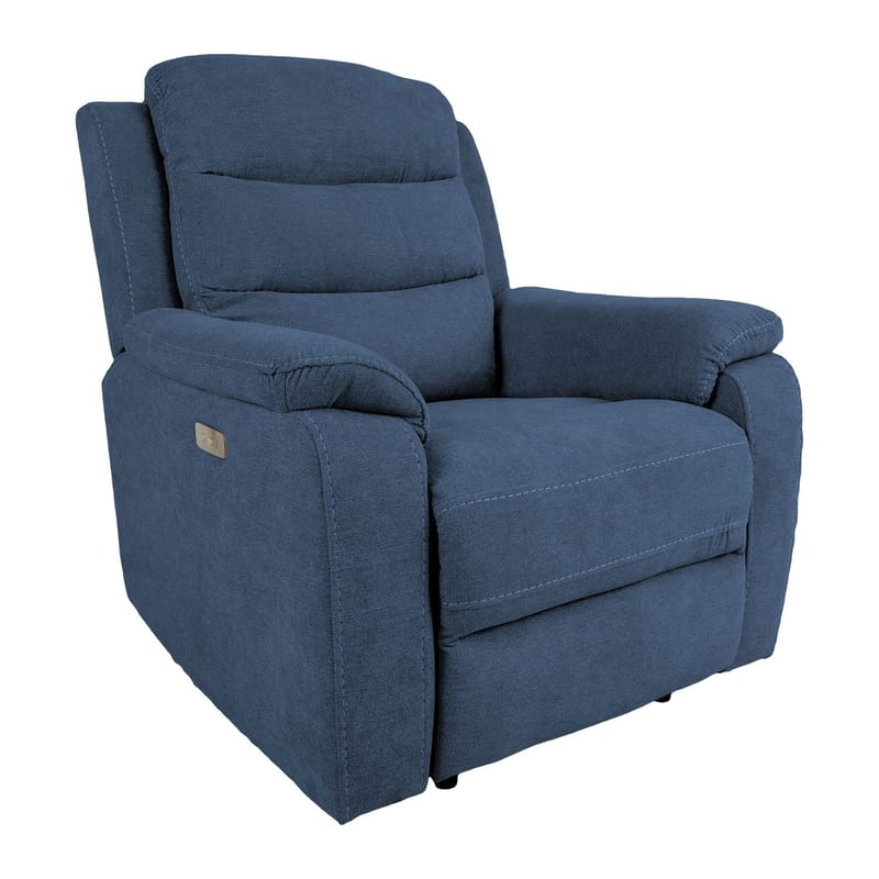 Reclinerlenestol Blenor med elektrisk mekanisme, blå