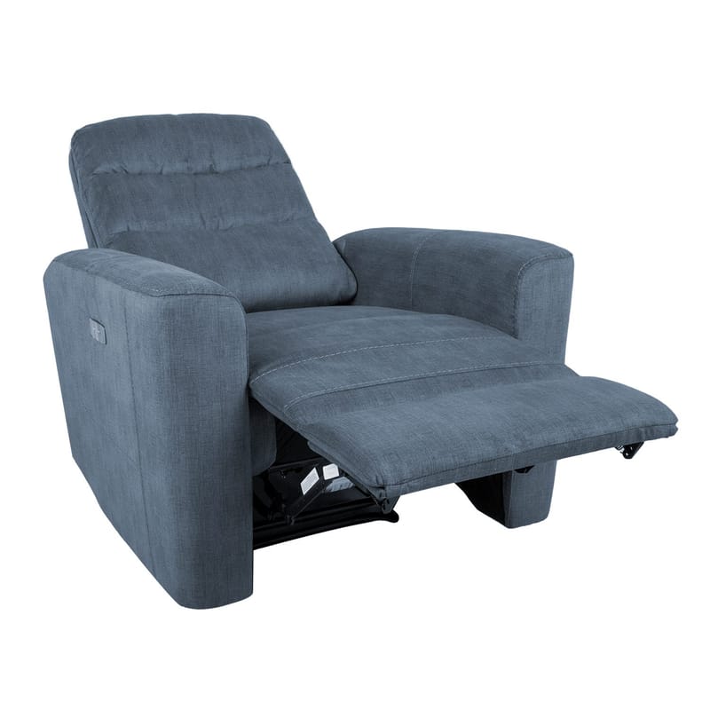 Reclinerlenestol Darvi med elektrisk mekanisme - blå - Møbler - Stoler - Lenestoler - Recliner