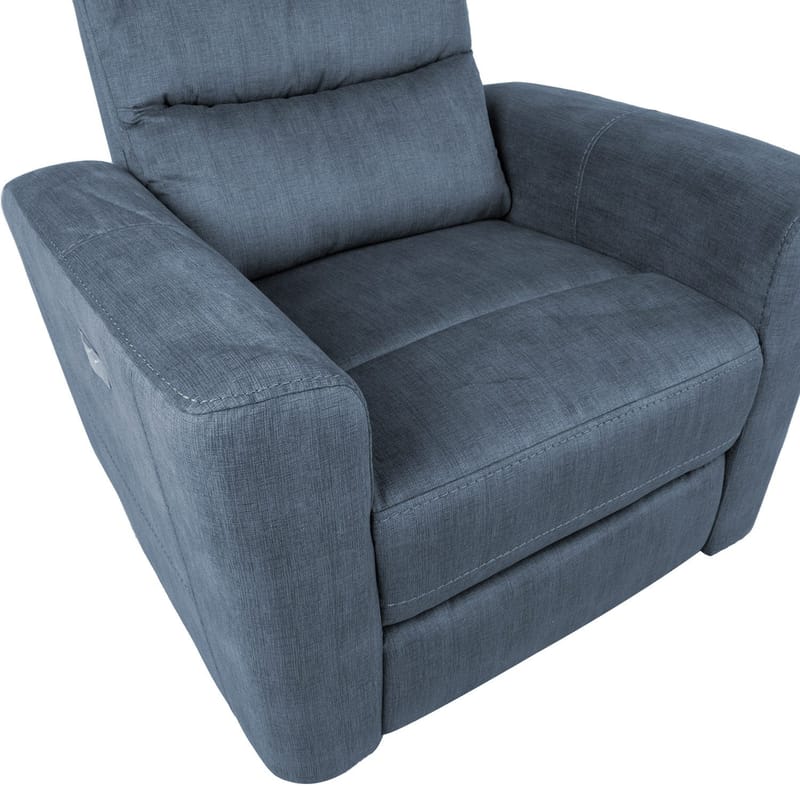 Reclinerlenestol Darvi med elektrisk mekanisme - blå - Møbler - Stoler - Lenestoler - Recliner