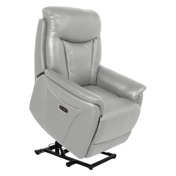 Reclinerlenestol Gårdal med elektrisk løftemekanisme skinn - Beige - Møbler - Stoler - Lenestoler