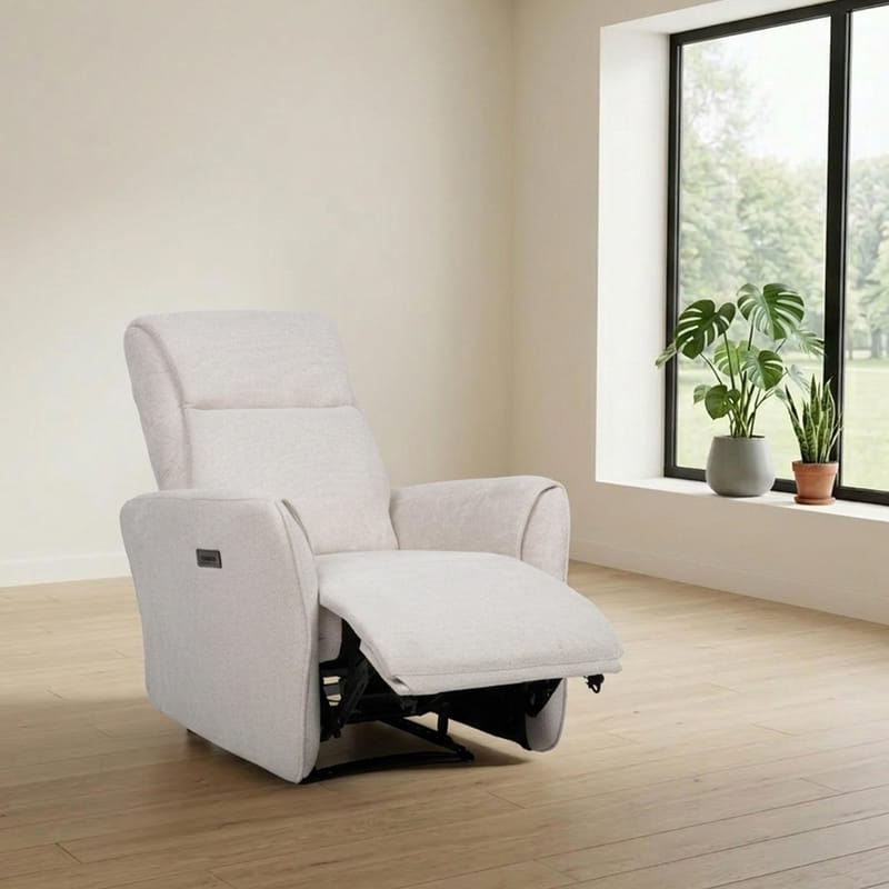 Reclinerlenestol Lavor med elektrisk mekanisme - hvit - Møbler - Stoler - Lenestoler - Recliner