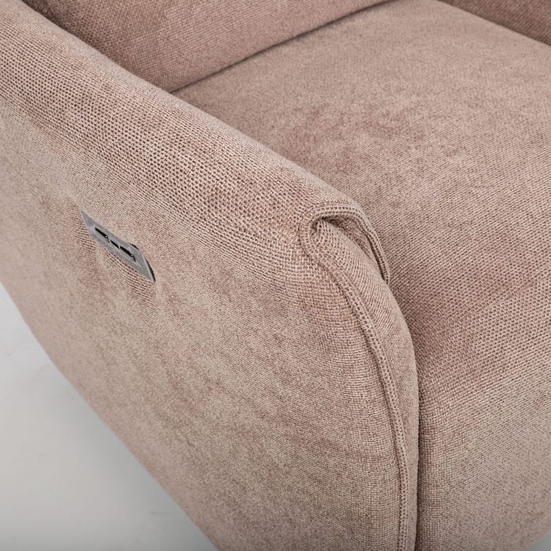 Reclinerlenestol Lavor med elektrisk mekanisme - lysebrun - Møbler - Stoler - Lenestoler - Recliner