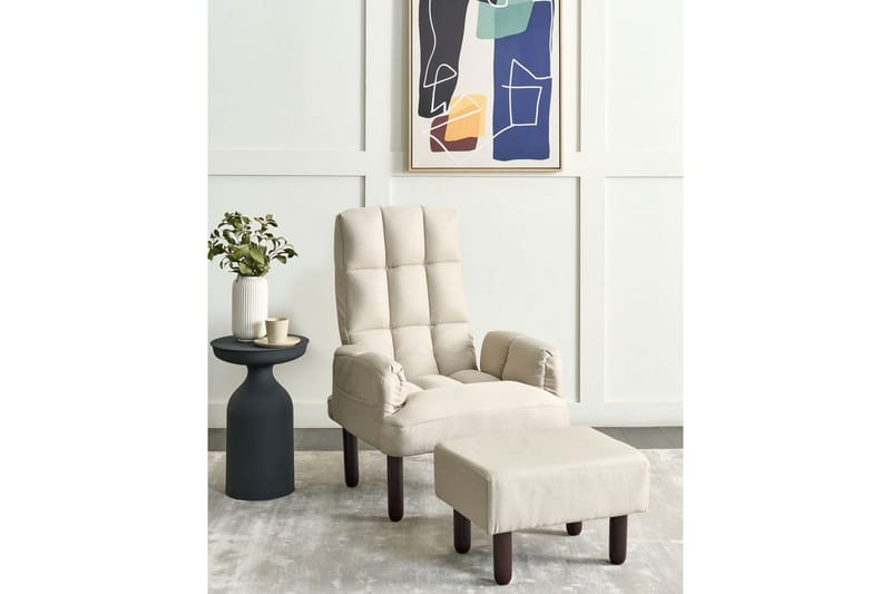 Reclinerlenestol Oland - Beige, brun - Møbler - Stoler - Lenestoler - Liggestol