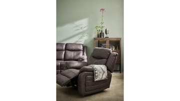 Reclinerlenestol Rindal Stoff Elektrisk - brungrå - Møbler - Stoler - Lenestoler - Recliner